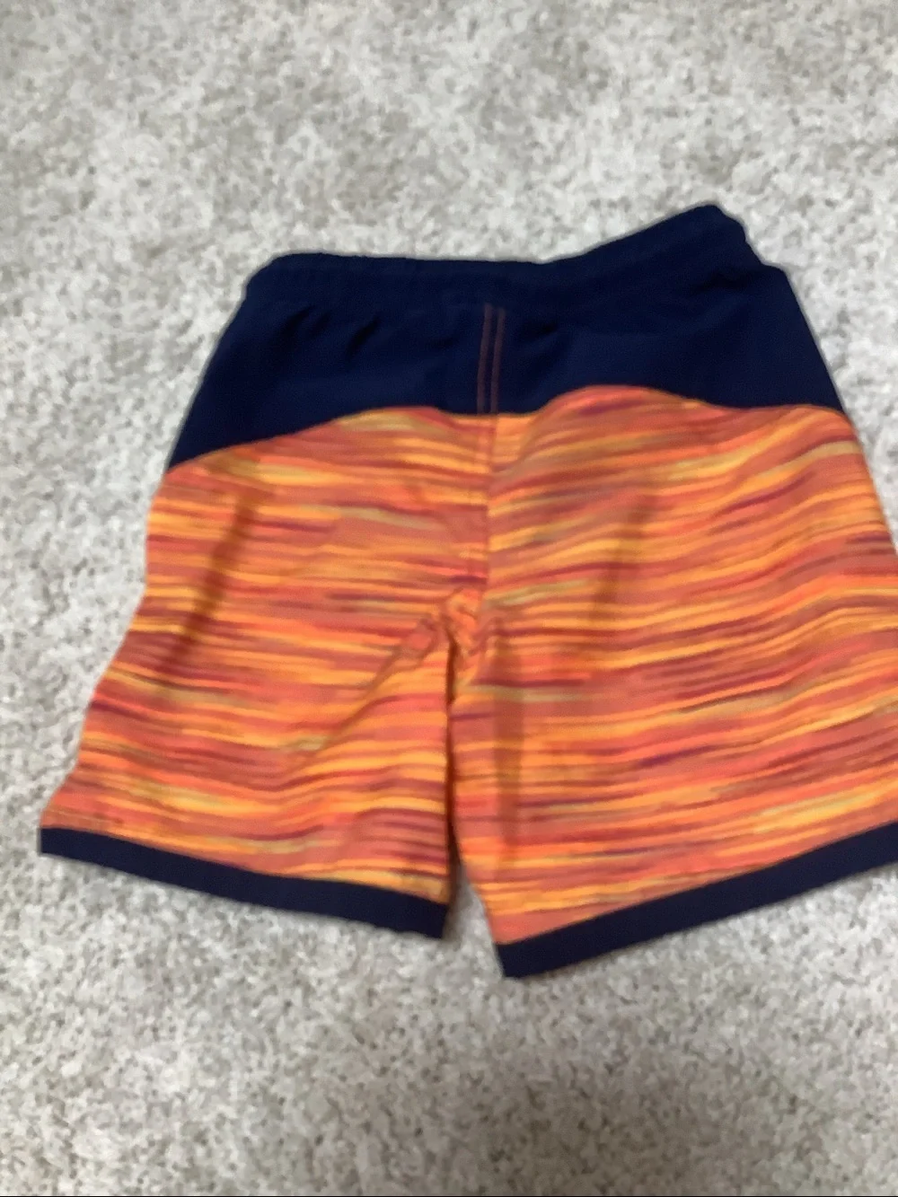 Lands End orange blue